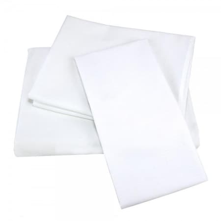 Kd T-180 Elite Cotton Blend Flat Sheet, White - Full Size - Small, 6PK KD3192185